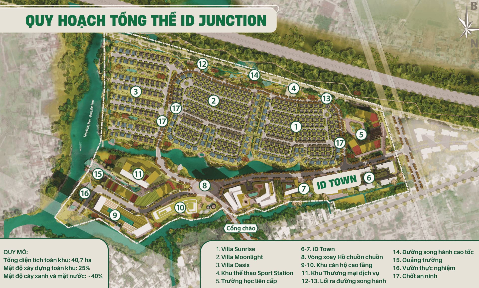 Quy hoạch khu đô thị iD Junction và vị trí ID Town Long Thành