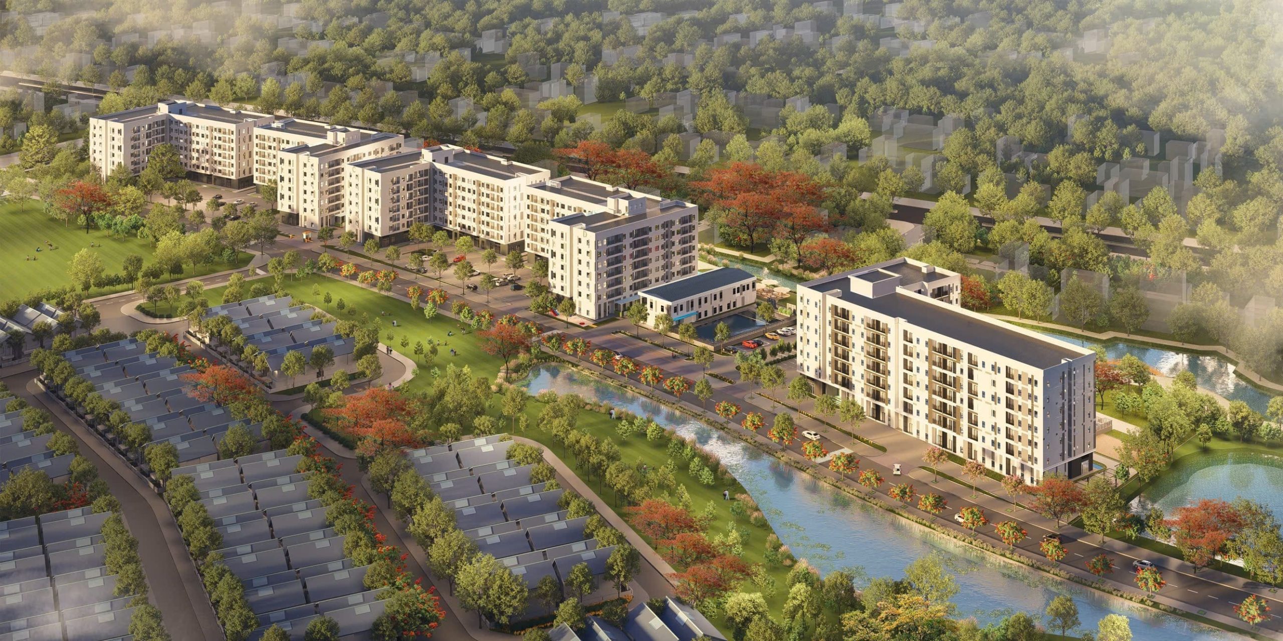 Phối cảnh tổng thể ID Town Long Thành