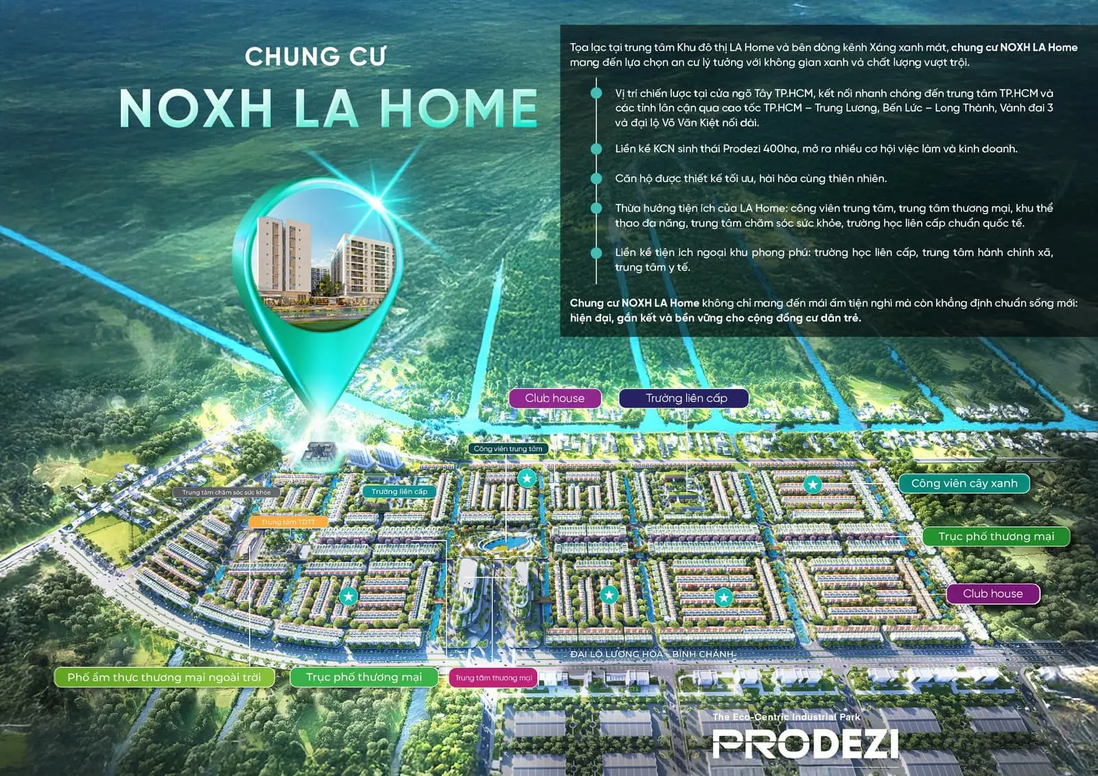 Vị trí NOXH LA Home Lương Hòa