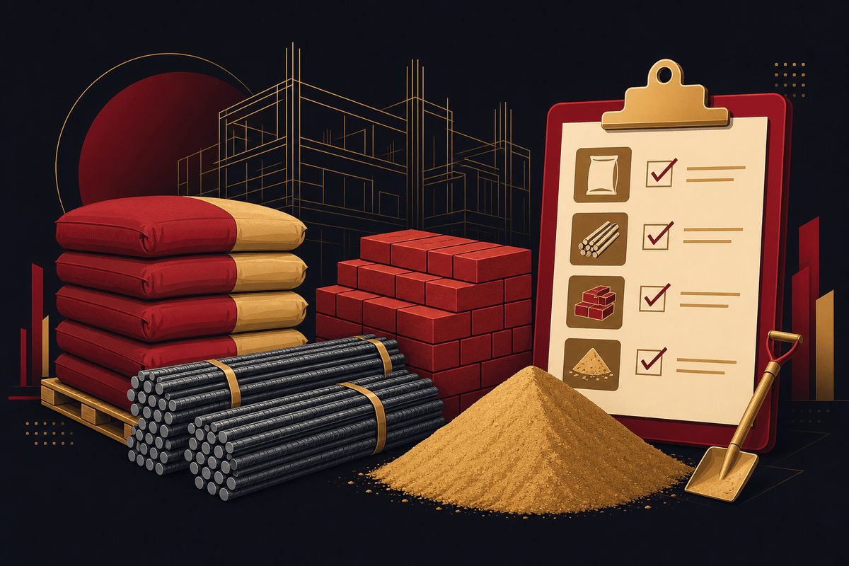 Dự trù vật liệu xây dựng